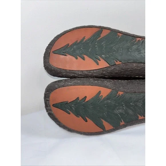 BORN Womens 9.5M Brown Pebbled Leather Boots W6807 Calf High Slouch Comfort Chic - Picture 11 of 14